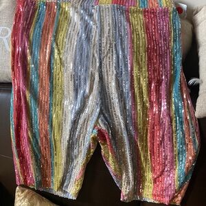 Plus Sequin Shorts NWT